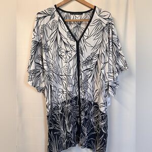 Zara Basic Kimono Tunic Cover Up L NWT